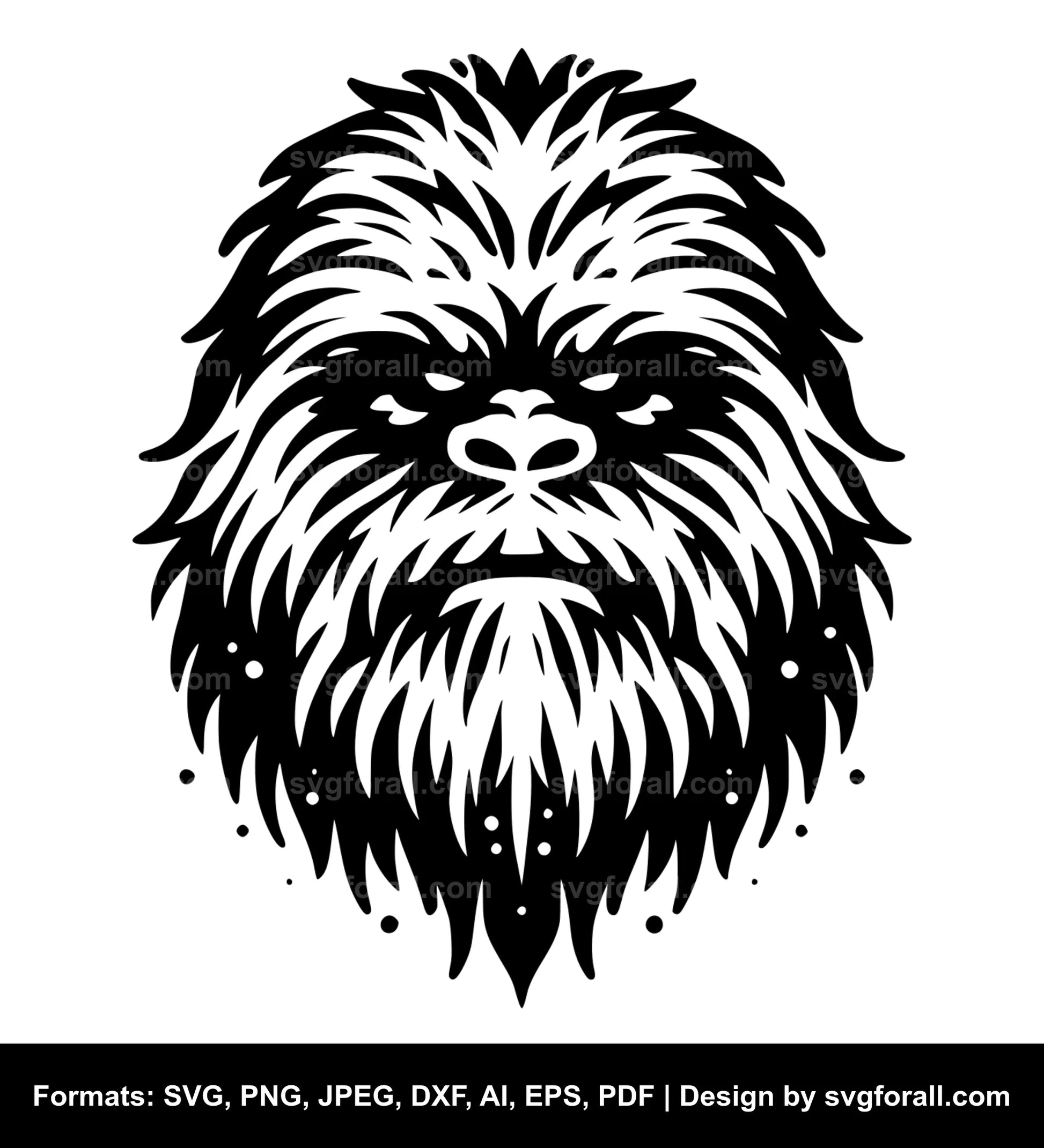 Yeti Face SVG Vector