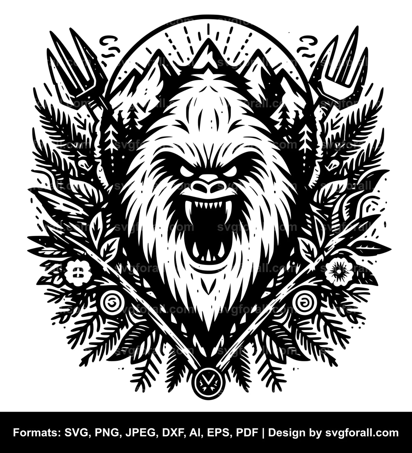 Yeti SVG Vector