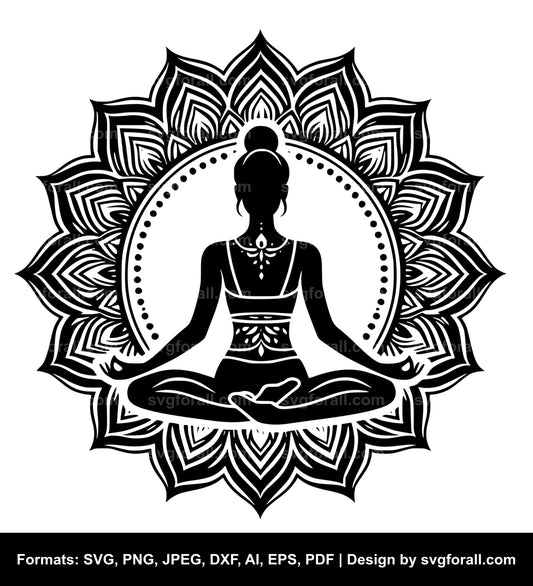 Yoga Girl SVG