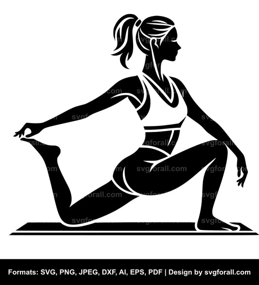 Yoga Girl SVG PNG