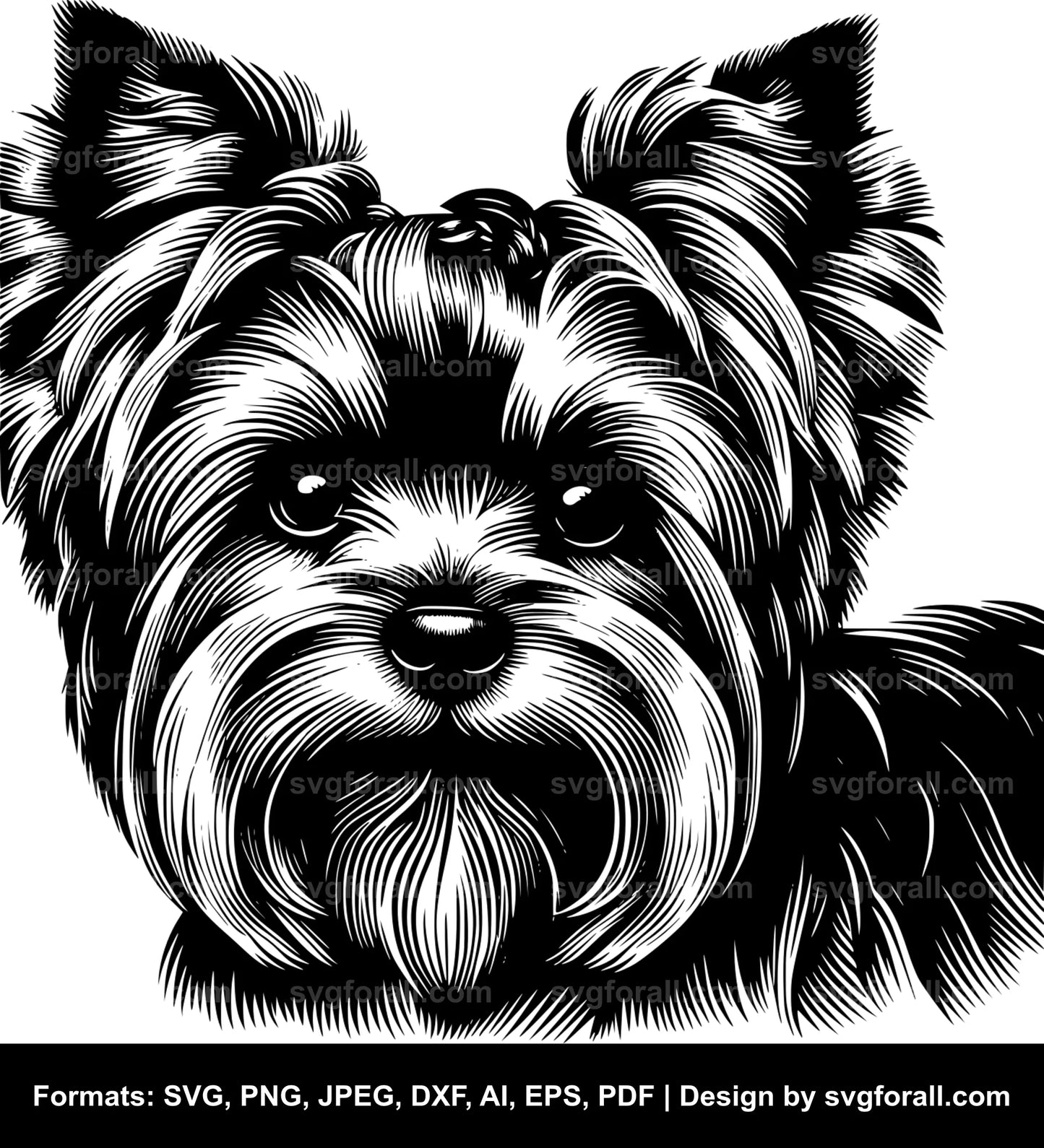 Yorkshire Terrier Dog SVG Vector