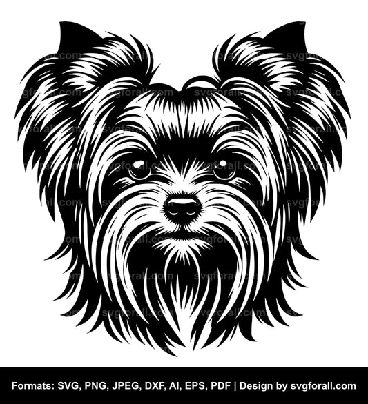 Yorkshire Terrier Dog Vector SVG