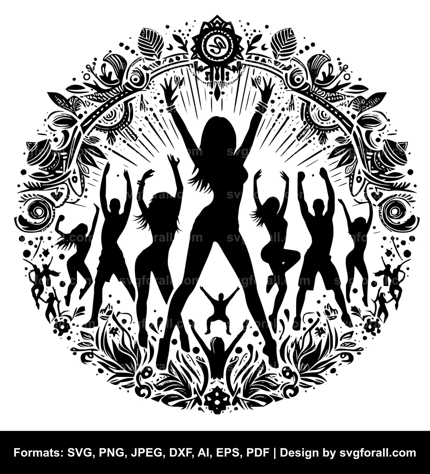 Zumba Black SVG